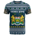 Sierra Leone Christmas T shirt Ornamental Coat of Arms and Festive Motif - African Pride
