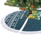 Sierra Leone Christmas Tree Skirt Ornamental Coat of Arms and Festive Motif - African Pride
