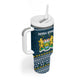 Sierra Leone Christmas Tumbler With Handle Ornamental Coat of Arms and Festive Motif - African Pride