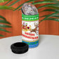 Sierra Leone Christmas 4 in 1 Can Cooler Tumbler Festive Pattern Golden Lion Emblem and Santa Sleigh - African Pride