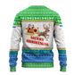 Sierra Leone Christmas Ugly Christmas Sweater Festive Pattern Golden Lion Emblem and Santa Sleigh - African Pride