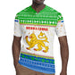 Sierra Leone Christmas Rugby Jersey Festive Pattern Golden Lion Emblem and Santa Sleigh - African Pride