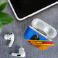 Patrice Lumumba AirPods Case with Congolese Flag Colors and African History Quote - African Pride