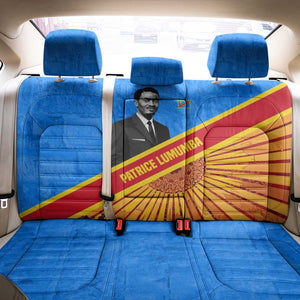 Patrice Lumumba Back Car Seat Cover with Congolese Flag Colors and African History Quote - African Pride