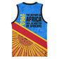 Patrice Lumumba Basketball Jersey with Congolese Flag Colors and African History Quote - African Pride