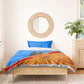 Patrice Lumumba Bedding Set with Congolese Flag Colors and African History Quote - African Pride