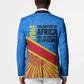 Patrice Lumumba Blazer with Congolese Flag Colors and African History Quote - African Pride