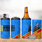 Patrice Lumumba 4 in 1 Can Cooler Tumbler with Congolese Flag Colors and African History Quote - African Pride