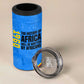 Patrice Lumumba 4 in 1 Can Cooler Tumbler with Congolese Flag Colors and African History Quote - African Pride