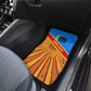 Patrice Lumumba Car Mats with Congolese Flag Colors and African History Quote - African Pride