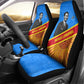 Patrice Lumumba Car Seat Cover with Congolese Flag Colors and African History Quote - African Pride