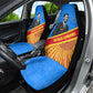 Patrice Lumumba Car Seat Cover with Congolese Flag Colors and African History Quote - African Pride