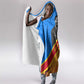 Patrice Lumumba Hooded Blanket with Congolese Flag Colors and African History Quote - African Pride