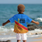 Patrice Lumumba Kid Hawaiian Shirt with Congolese Flag Colors and African History Quote - African Pride