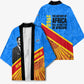 Patrice Lumumba Kimono with Congolese Flag Colors and African History Quote - African Pride