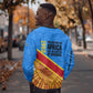 Patrice Lumumba Sweatshirt with Congolese Flag Colors and African History Quote - African Pride