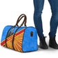 Patrice Lumumba Travel Bag with Congolese Flag Colors and African History Quote - African Pride