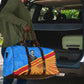 Patrice Lumumba Travel Bag with Congolese Flag Colors and African History Quote - African Pride
