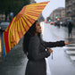 Patrice Lumumba Umbrella with Congolese Flag Colors and African History Quote - African Pride