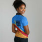 Patrice Lumumba Women Polo Shirt with Congolese Flag Colors and African History Quote - African Pride