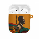 Patrice Lumumba AirPods Case with Profile Portrait and Bold Africa Will Rise Statement - African Pride