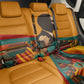 Patrice Lumumba Back Car Seat Cover with Profile Portrait and Bold Africa Will Rise Statement - African Pride