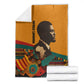 Patrice Lumumba Blanket with Profile Portrait and Bold Africa Will Rise Statement - African Pride