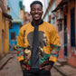 Patrice Lumumba Bomber Jacket with Profile Portrait and Bold Africa Will Rise Statement - African Pride