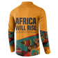 Patrice Lumumba Button Sweatshirt with Profile Portrait and Bold Africa Will Rise Statement