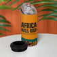 Patrice Lumumba 4 in 1 Can Cooler Tumbler with Profile Portrait and Bold Africa Will Rise Statement - African Pride