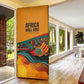 Patrice Lumumba Door Cover with Profile Portrait and Bold Africa Will Rise Statement - African Pride