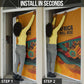 Patrice Lumumba Door Cover with Profile Portrait and Bold Africa Will Rise Statement - African Pride