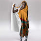 Patrice Lumumba Hooded Blanket with Profile Portrait and Bold Africa Will Rise Statement - African Pride