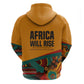 Patrice Lumumba Hoodie with Profile Portrait and Bold Africa Will Rise Statement - African Pride