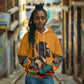 Patrice Lumumba Hoodie with Profile Portrait and Bold Africa Will Rise Statement - African Pride