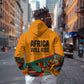 Patrice Lumumba Hoodie with Profile Portrait and Bold Africa Will Rise Statement - African Pride