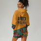 Patrice Lumumba Hoodie Dress with Profile Portrait and Bold Africa Will Rise Statement - African Pride