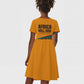 Patrice Lumumba Kid Short Sleeve Dress with Profile Portrait and Bold Africa Will Rise Statement - African Pride