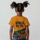 Patrice Lumumba Kid T shirt with Profile Portrait and Bold Africa Will Rise Statement - African Pride