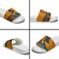 Patrice Lumumba Slide Sandals with Profile Portrait and Bold Africa Will Rise Statement - African Pride