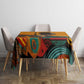 Patrice Lumumba Tablecloth with Profile Portrait and Bold Africa Will Rise Statement - African Pride