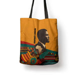Patrice Lumumba Tote Bag with Profile Portrait and Bold Africa Will Rise Statement - African Pride