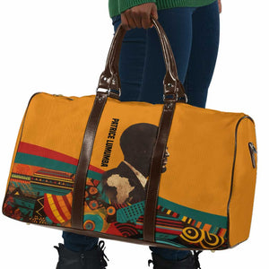 Patrice Lumumba Travel Bag with Profile Portrait and Bold Africa Will Rise Statement - African Pride