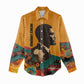 Patrice Lumumba Women Casual Shirt with Profile Portrait and Bold Africa Will Rise Statement - African Pride