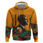 Patrice Lumumba Zip Hoodie with Profile Portrait and Bold Africa Will Rise Statement - African Pride
