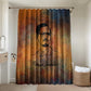 Patrice Lumumba Bathroom Set with Line Art Portrait and Truth Cannot Be Killed Inspirational Quote - African Pride