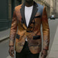 Patrice Lumumba Blazer with Line Art Portrait and Truth Cannot Be Killed Inspirational Quote - African Pride