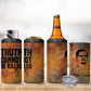 Patrice Lumumba 4 in 1 Can Cooler Tumbler with Line Art Portrait and Truth Cannot Be Killed Inspirational Quote - African Pride
