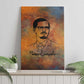 Patrice Lumumba Canvas Wall Art with Line Art Portrait and Truth Cannot Be Killed Inspirational Quote - African Pride