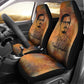 Patrice Lumumba Car Seat Cover with Line Art Portrait and Truth Cannot Be Killed Inspirational Quote - African Pride